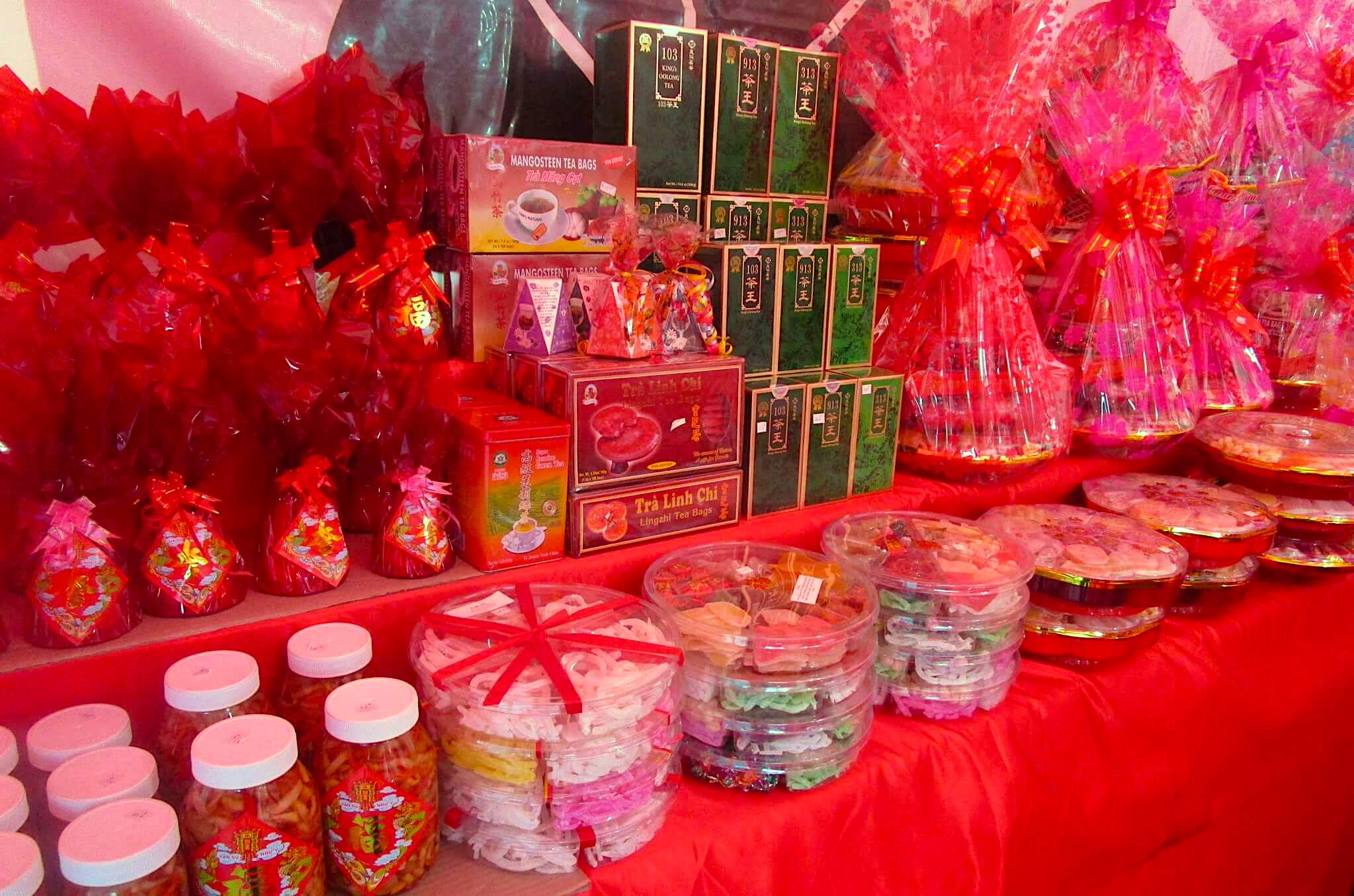 Asian Garden Flower Festival - Tet New Year tea, candy, food and gifts